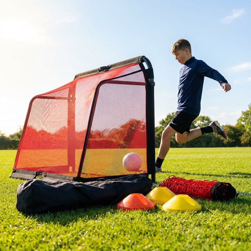Football goal net in multiple sizes and colours for clubs and gardens