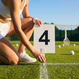 A4 PVC number plates for sports pitches and courts