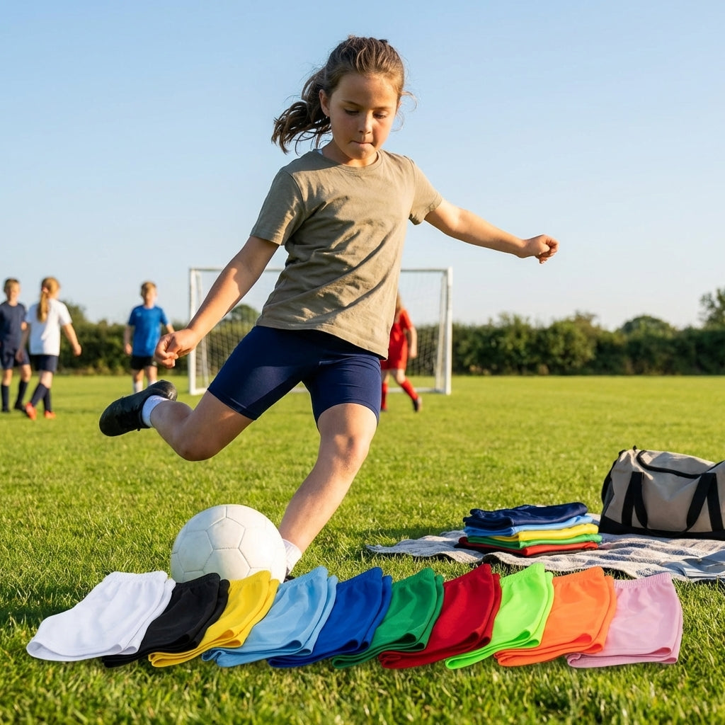 Junior Girls Base Layer Shorts in various colours for sports