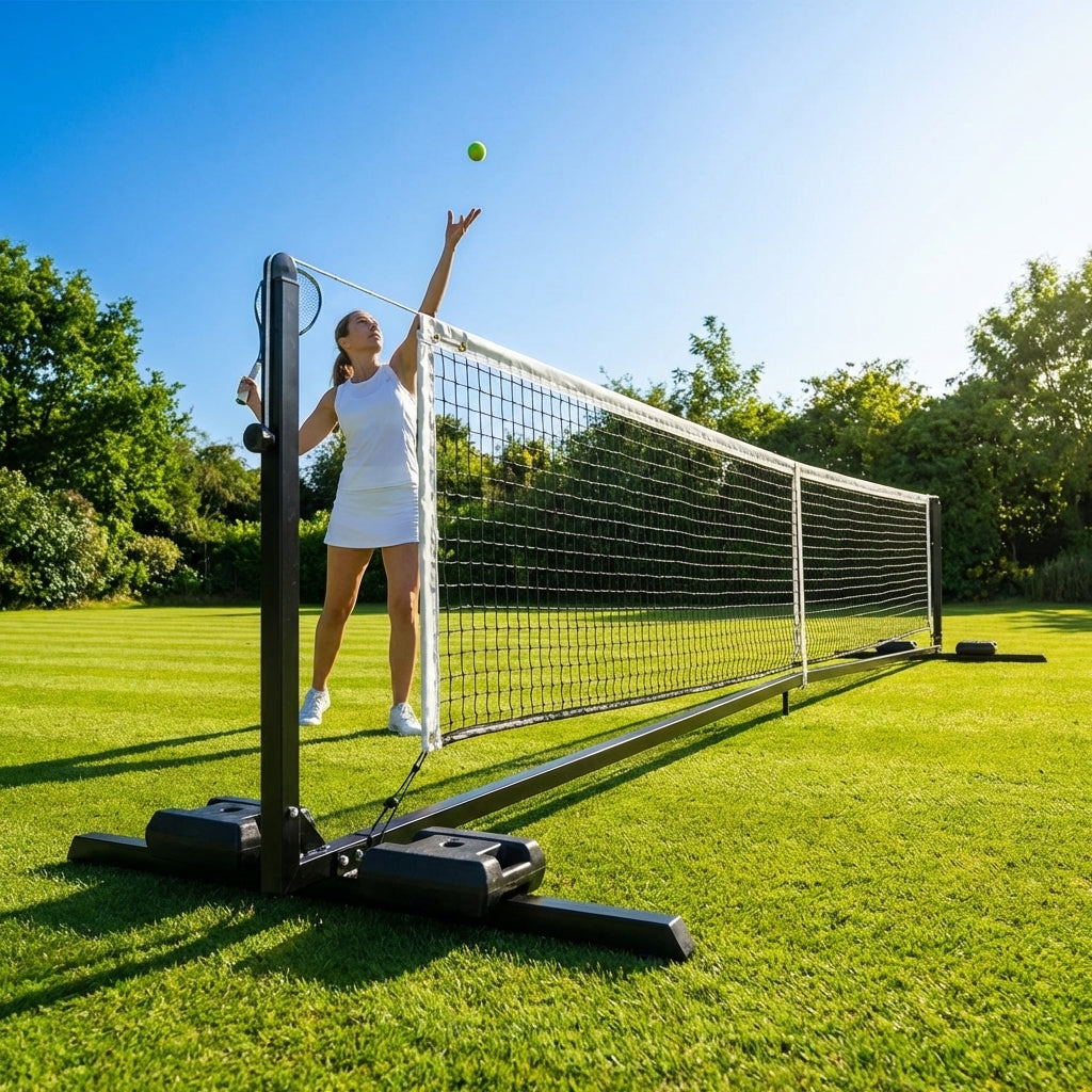 Portable Tennis Net System for all court surfaces