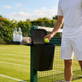 Tennis Court Bin & Shelf in Green, Black, or Blue made from PVC and Aluminium