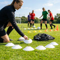 Rubber Flat Disc Markers in multi-colour for training and games
