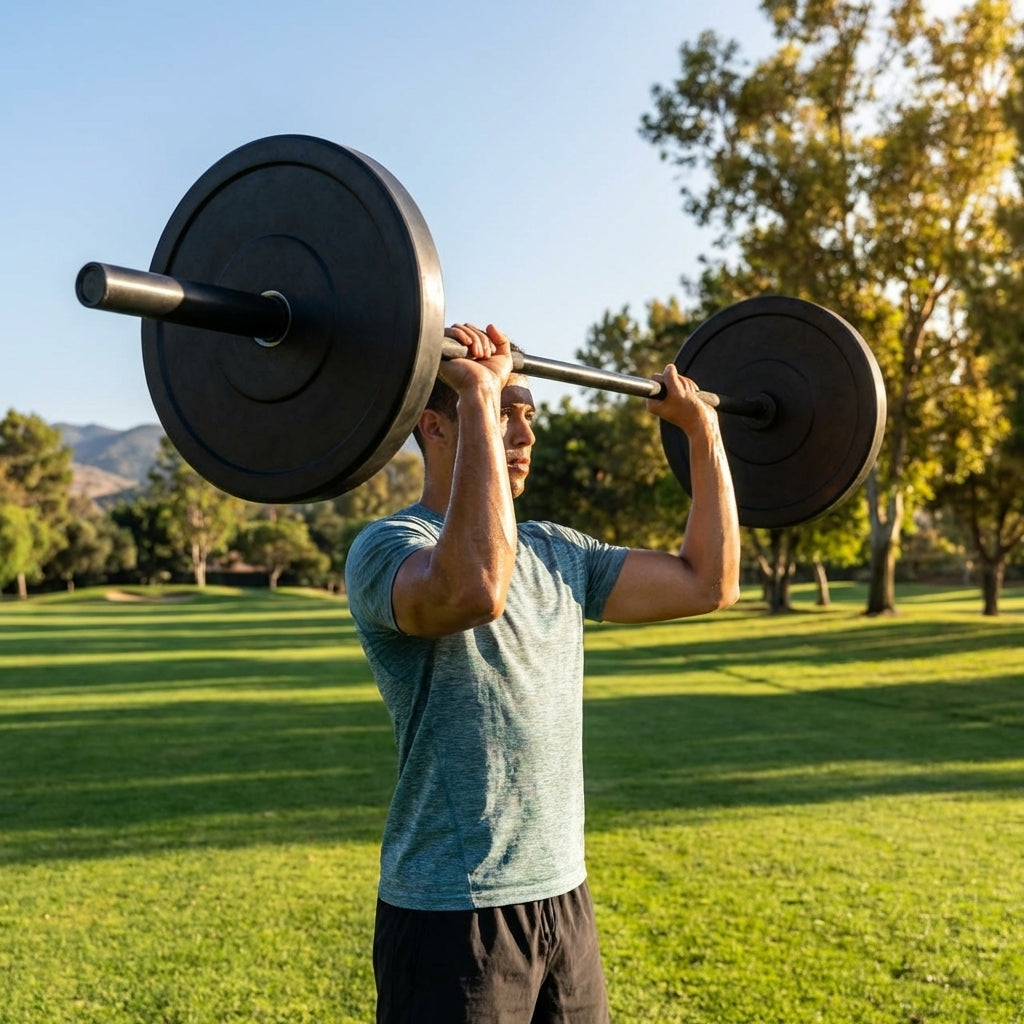 Rubber Barbell Weights with cast iron core for gym and home use