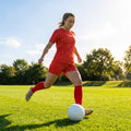 Women's Football Kit with Geometric Print Jersey