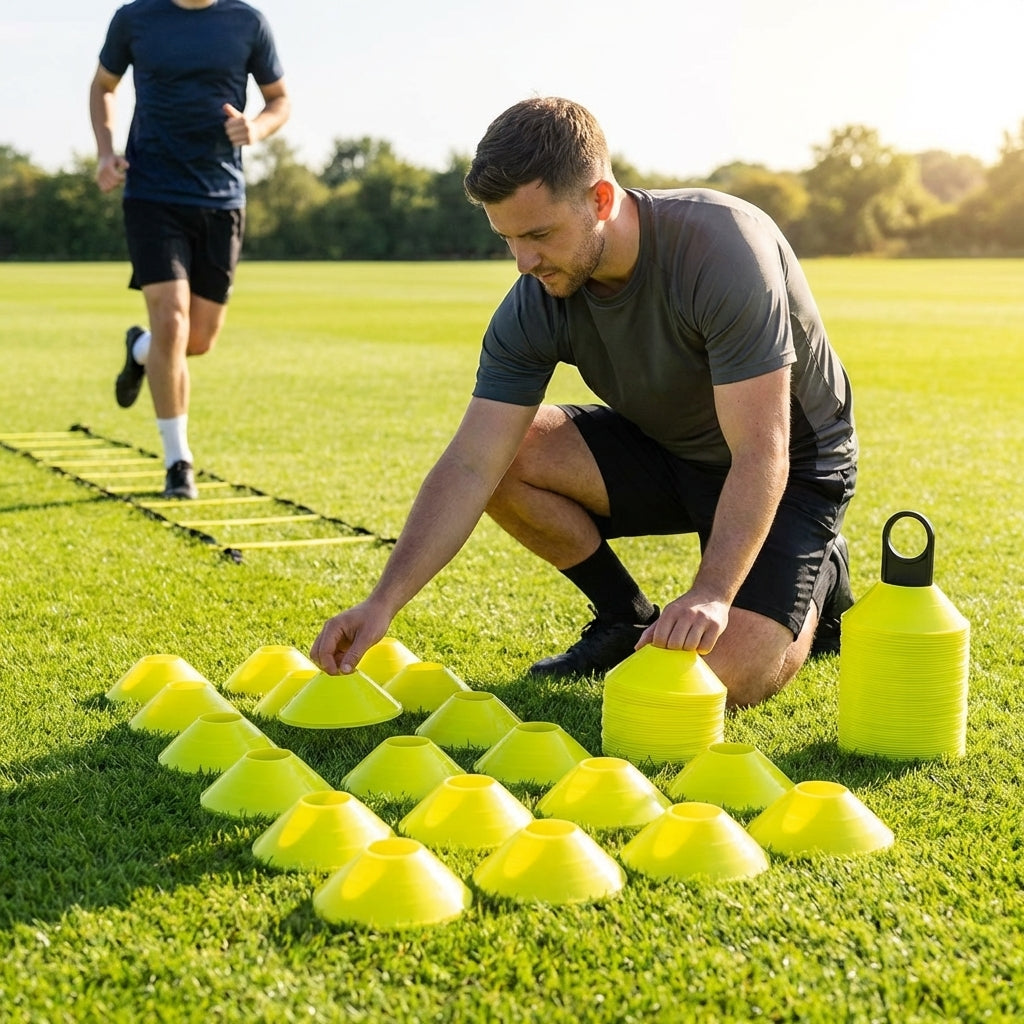 Mini Training Marker Cones for sports training in multiple colours