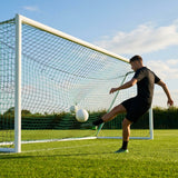 Multi-colour football goal nets for full-size goals