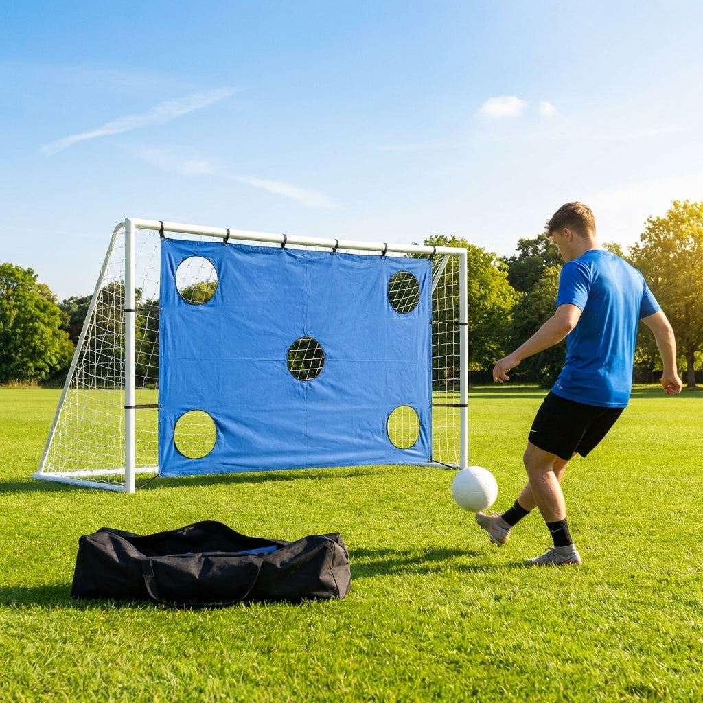 Football Goal Post – 8ft x 6ft – uPVC – Garden & Outdoor Play