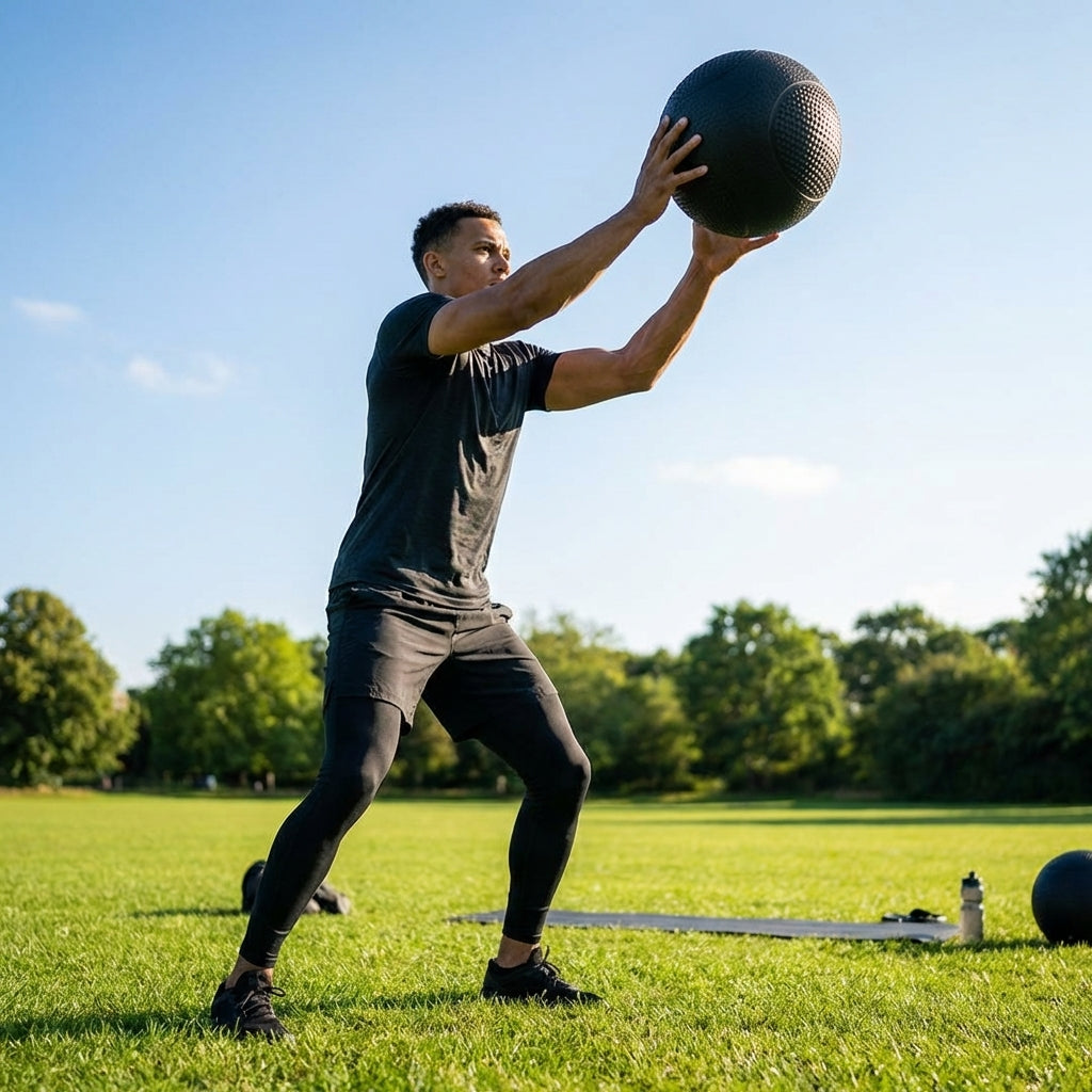 Medicine Balls of varying weights for gym and home fitness