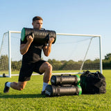 Power Weight Bags in black, available in 5-30kg for gym and home workouts