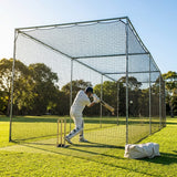 Cricket nets made from HDPE, available in various sizes for indoor and outdoor use