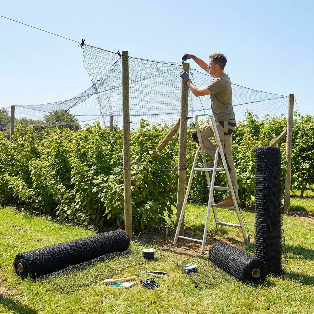 Heavy Duty Bird Netting made from high-density polyethylene