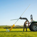 Aluminium hinged rugby posts for professional grounds