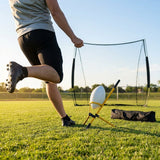 American football kicking tee with adjustable angles