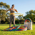 Colourful hula hoops made of high-density plastic for kids