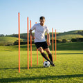 Slalom training poles in vibrant colours for sports practice