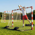 Portable handball goal for indoor and outdoor use