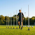 Slalom training poles in vibrant colours for sports practice