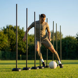 Slalom training poles in vibrant colours for agility training