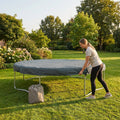 Black durable PE trampoline cover for garden protection