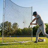 Custom baseball nets made from HDPP material in black