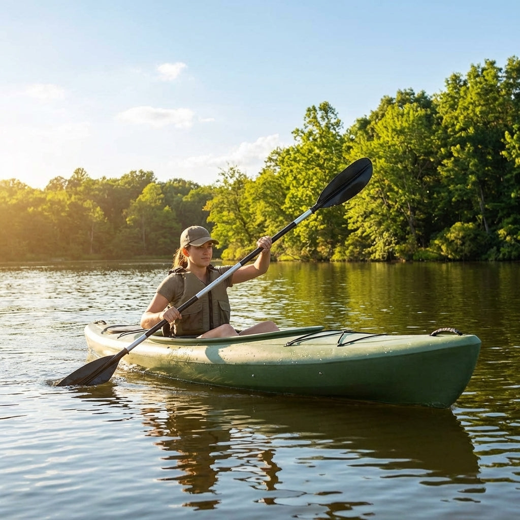Adjustable aluminium kayak paddles for water sports