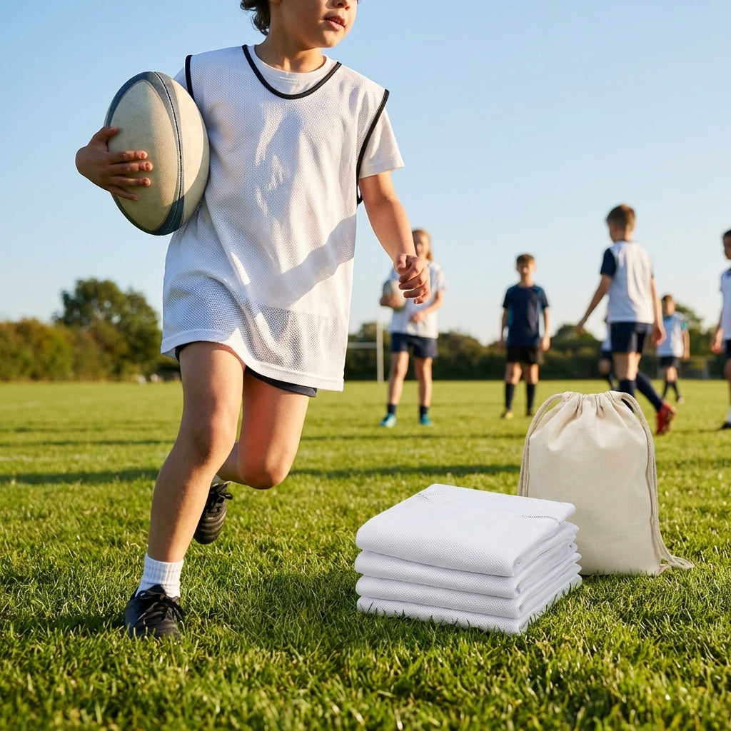 Rugby Training Bibs in Various Colours and Lightweight Mesh