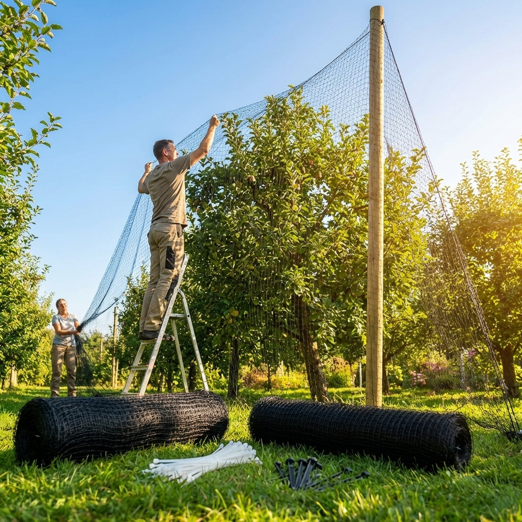 Heavy Duty Bird Netting made from high-density polyethylene