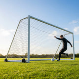 16 x 7ft Aluminium Freestanding Football Goal for Youth Matches