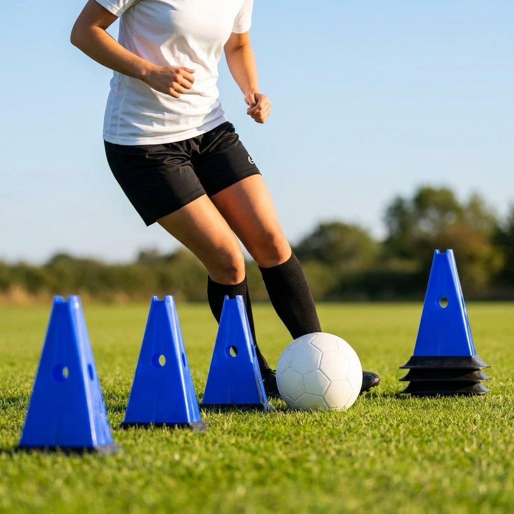 Training cones for sports practice, durable 12-inch cones
