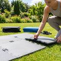 Rubber gym flooring mats available in various colours and thicknesses