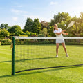 33ft singles tennis net with durable HDPE construction for home and school courts