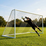 Multi-colour football goal nets for full-size goals