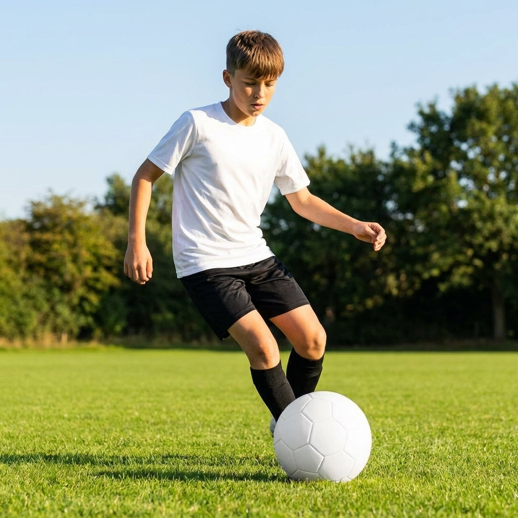Customisable football with club logos and vibrant colours