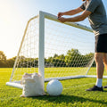 8 x 4 Football Goal Nets in White HDPE for Clubs and Schools