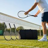 Tennis racket and bag set with aluminium rackets for coaches and players