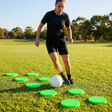 Vibrant flat disc markers for sports training