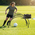 Football Training Passing Arcs, Fluorescent Yellow, High Tensile Plastic