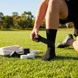 Elastic Adhesive Bandage Tape – Black/White – Cotton Spandex – Sports & Physio Use