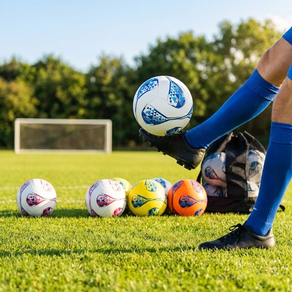 Club football in various sizes and colours, suitable for multi-surface use