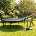 Black durable PE trampoline cover for garden protection