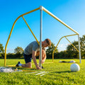 Football goal replacement stanchions available in multiple sizes