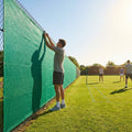 High-quality baseball outfield screen in black or green