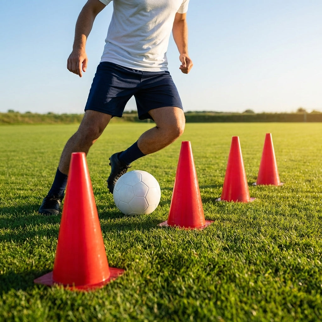 Training cones for sports practice, durable 12-inch cones