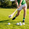 Hurling Match Balls in White and Fluro Yellow with Durable PU Core