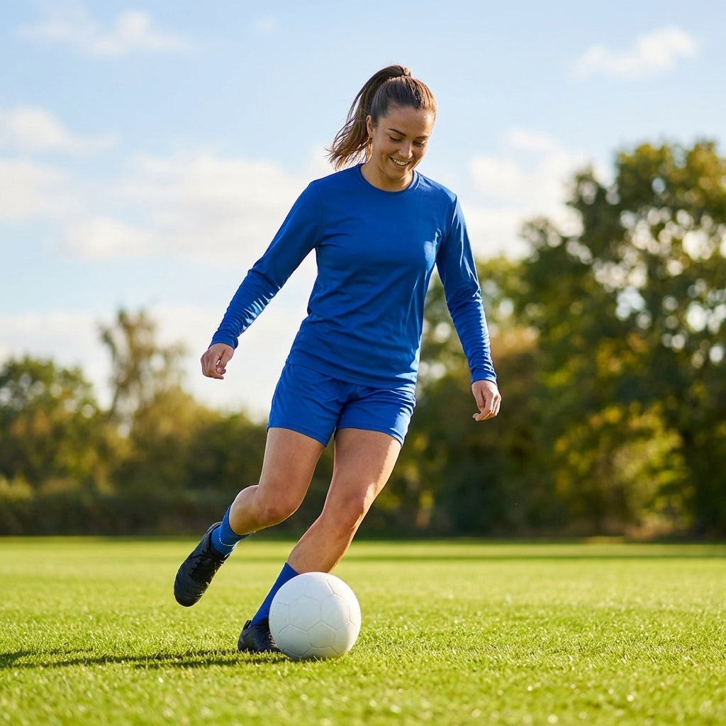 Women's Long Sleeve Football Shirt in multiple colours