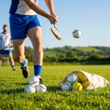 Hurling Match Balls in White and Fluro Yellow with Durable PU Core