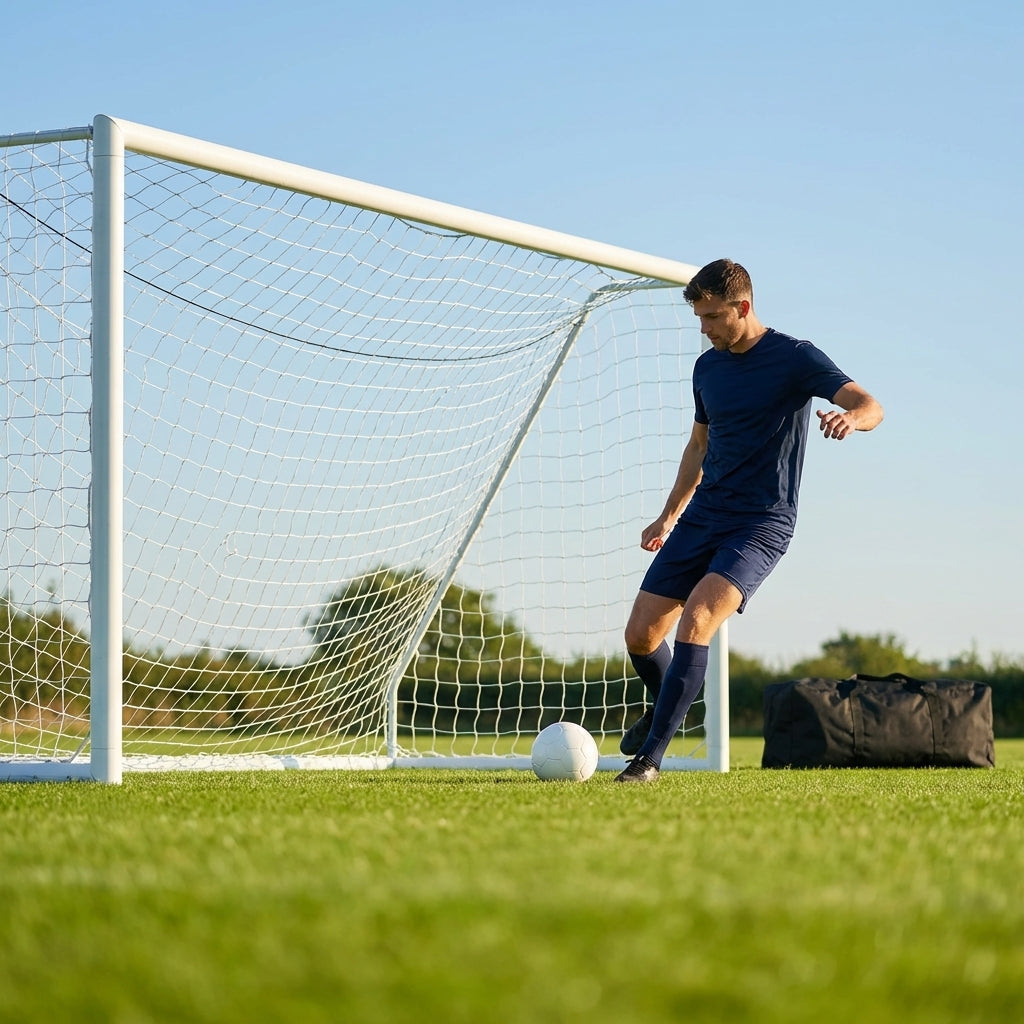 16 x 7ft replacement football goal nets in HDPE for football clubs