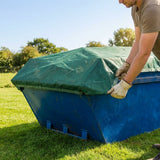 Heavy-duty mesh skip net for outdoor use