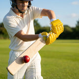 Coloured cricket batting gloves with English Pittard leather palm