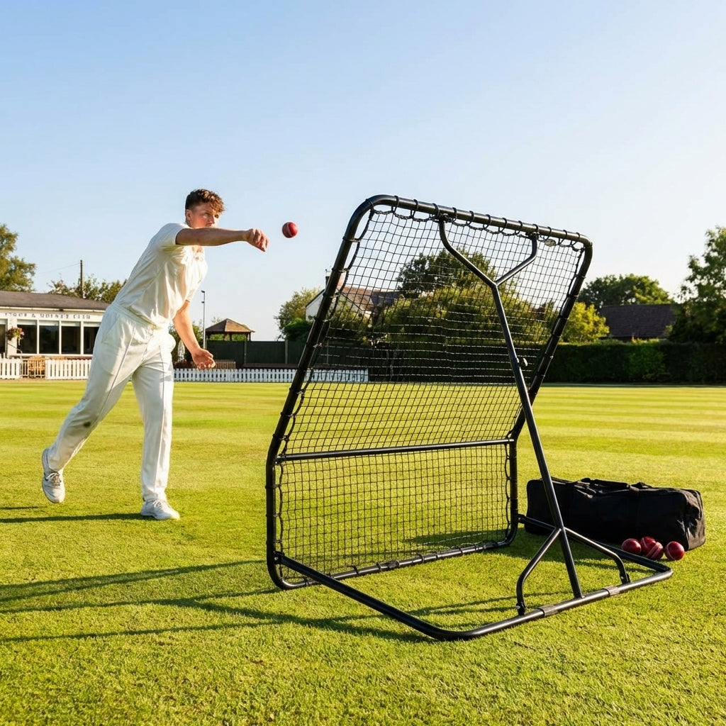 Cricket Rebound Net with Galvanised Steel Frame for Fielding Practice